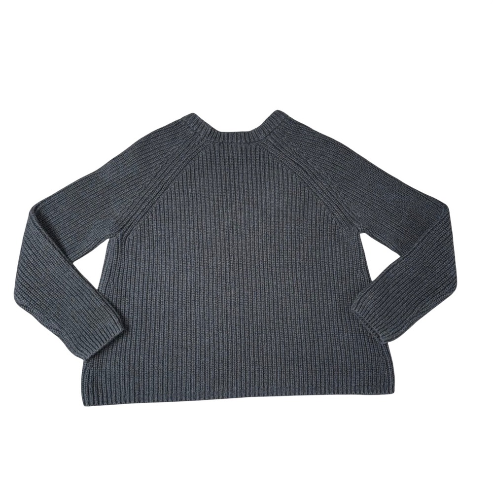 Quince Women's Ribbed Crewneck Sweater in Charcoal Gray - Picture 6 of 6